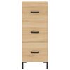 vidaXL Highboard Sonoma Oak 34.5x34x180 cm Engineered Wood