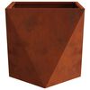 vidaXL Planter 2 pcs Rusty 40 x 40 x 40 cm Weathering Steel