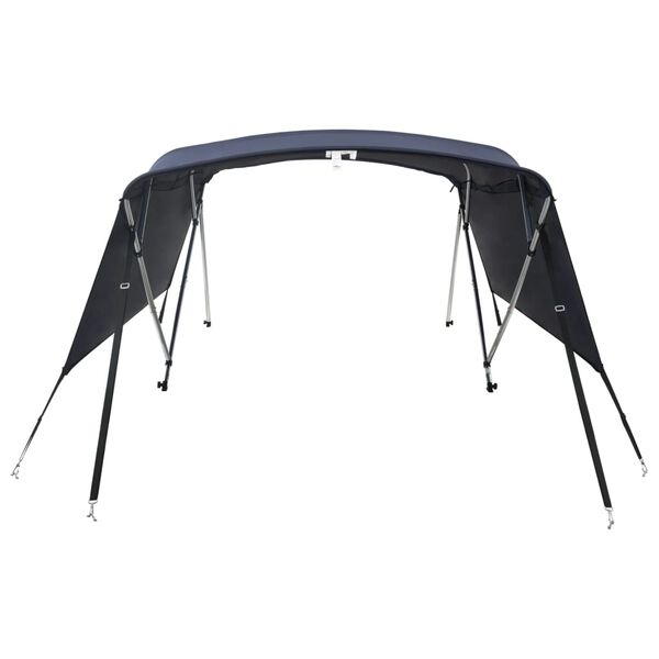 vidaXL 4-bow Bimini Top with Sidewalls 243x(200-213)x137 cm