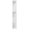 vidaXL Book Cabinet/Room Divider High Gloss White 45x24x159 cm Engineered Wood