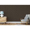 DUTCH WALLCOVERINGS Wallpaper Geometric Black and Gold