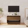 vidaXL TV Cabinet Brown Oak 70x41x44 cm Engineered Wood