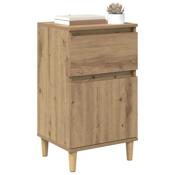 vidaXL Bedside Cabinet Artisan Oak 40 x 35 x 70 cm Engineered Wood