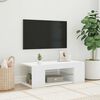 vidaXL TV Cabinet with LED Lights White 90x39x30 cm