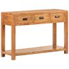 vidaXL Console Table 110x40x76 cm Solid Acacia Wood Honey Finish