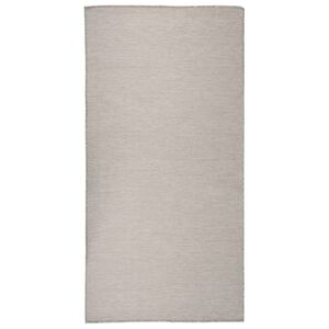 vidaXL Outdoor Rug | Taupe | Polypropylene | 100x200 cm | UV-resistant materials