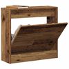 vidaXL Shoe Cabinet with Door Old Wood 60 x 21 x 57 cm Engineered Wood