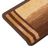 vidaXL Stair Mats Self-adhesive 5 pcs 65x21x4 cm Brown