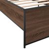 vidaXL Bed Frame without Mattress Brown Oak 75x190 cm Small Single