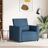 vidaXL Single Sofa Bed Reclining Blue 90 x 165 x 87 cm Fabric