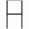 vidaXL Adjustable Work Bench Frames 2 pcs Metal 55x(69-95.5) cm Black