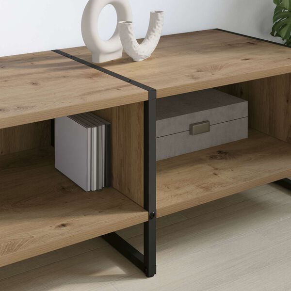 vidaXL TV Cabinet Artisian Oak 170.5 x 36 x 30.5 cm Engineered Wood