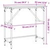 vidaXL Console Table Grey Sonoma 75x32x75 cm Engineered Wood