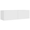vidaXL 8 Piece TV Cabinet Set White Engineered Wood
