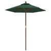 vidaXL Garden Parasol with Wooden Pole Green 196x231 cm