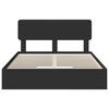 vidaXL Storage Bed with Headboard Black 150 x 200 cm Engineered Wood