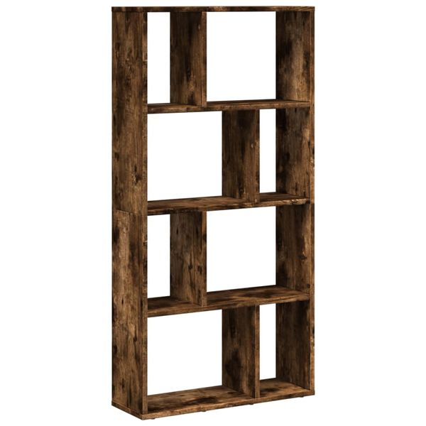 vidaXL Bookcase Smoked Oak 60x20x120 cm Engineered Wood