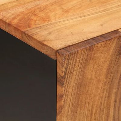 vidaXL Sink Cabinet 62x33x58 cm Solid Wood Acacia and Engineered Wood