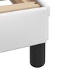 vidaXL Bed Frame without Mattress "Zadar" White 100x203 cm Faux Leather