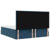 vidaXL Ottoman Bed with Mattresses Dark Blue 180x200cm Velvet