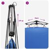 vidaXL Instant Tent Folding Azure Blue 260 x 260 x 197 cm Steel
