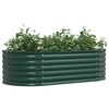 vidaXL Garden Raised Bed Green 160 x 80 x 44 cm Steel