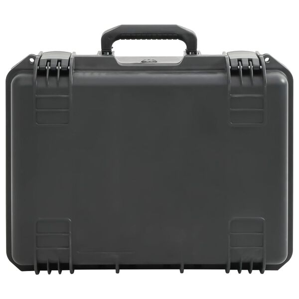 vidaXL Portable Flight Case Black 49x38x23 cm PP