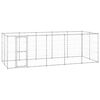 vidaXL Outdoor Dog Kennel Galvanised Steel 12,1 m&sup2;