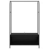 vidaXL Clothes Rack Black 100 x 44 x 160 cm Engineered Wood