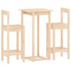 vidaXL 3 Piece Bar Set Solid Wood Pine
