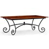 vidaXL Coffee Table with Curled Legs Solid Wood 110x60x39 cm