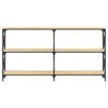 vidaXL Console Table Sonoma Oak 156x28x80.5 cm Engineered Wood