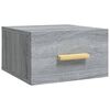 vidaXL Wall-mounted Bedside Cabinets 2 pcs Grey Sonoma 35x35x20 cm