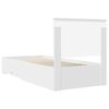 vidaXL Bed Frame with Headboard White 90 x 190 cm Engineered Wood