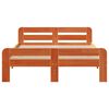 vidaXL Bed Frame without Mattress Wax Brown 180x200 cm Super King Size Solid Wood Pine