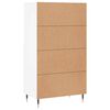 vidaXL Highboard White 60x36x110 cm Engineered Wood