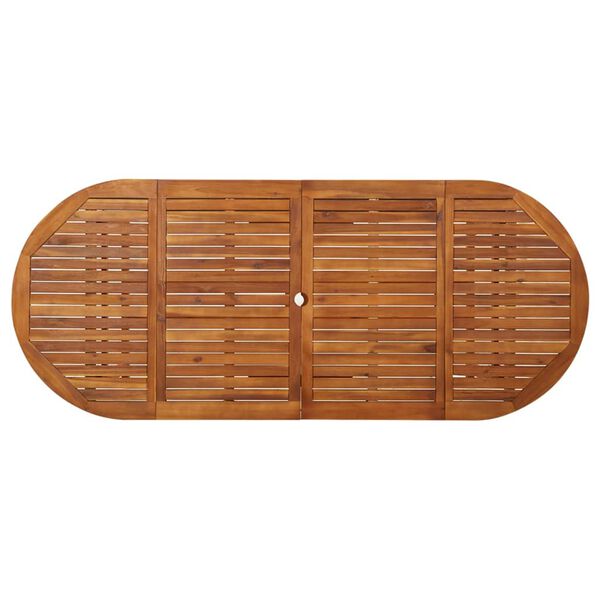 vidaXL Garden Dining Table 220x90x75 cm Solid Acacia Wood