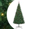vidaXL Christmas Tree with Decorative String Lights Green 400 cm PVC