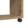 vidaXL&nbsp;Rolling&nbsp;Cabinet&nbsp;Artisian Oak 72x33x42.5 cm Engineered Wood