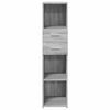 vidaXL Highboard Grey Sonoma 30x42.5x124 cm Engineered Wood