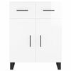 vidaXL Sideboard High Gloss White 69.5x34x90 cm Engineered Wood