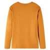 Kids' T-shirt with Long Sleeves Dark Ochre 92