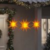 vidaXL Christmas Lights with LEDs 3 pcs Foldable Yellow