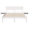 vidaXL Bed Frame with Headboard White 120 x 200 cm Solid Pine Wood