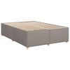 vidaXL Box Spring Bed with Mattress Taupe 140x200 cm Fabric
