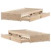 vidaXL Bed Frame without Mattress 90x190 cm Single Solid Wood Pine