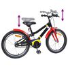 vidaXL Kids Bike 20'' for 6-11 Years Old Black Red