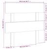 vidaXL Bed Headboard White 103.5x3x81 cm Solid Wood Pine