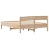 vidaXL Bed Frame without Mattress 120x190 cm Small Double Solid Wood Pine