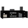 vidaXL TV Cabinet Black 120x40.5x35 cm Engineered Wood
